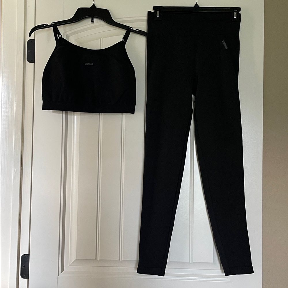 Gymshark Black Activewear Ensemble
